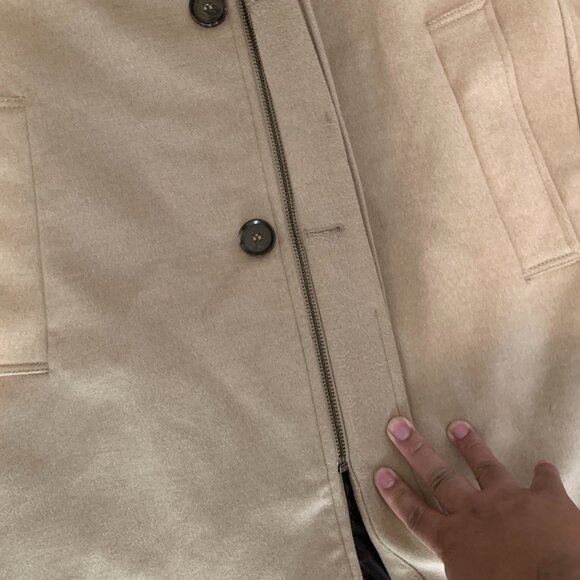 ZARA Long Wool Coat Jacket - Picture 3 of 4